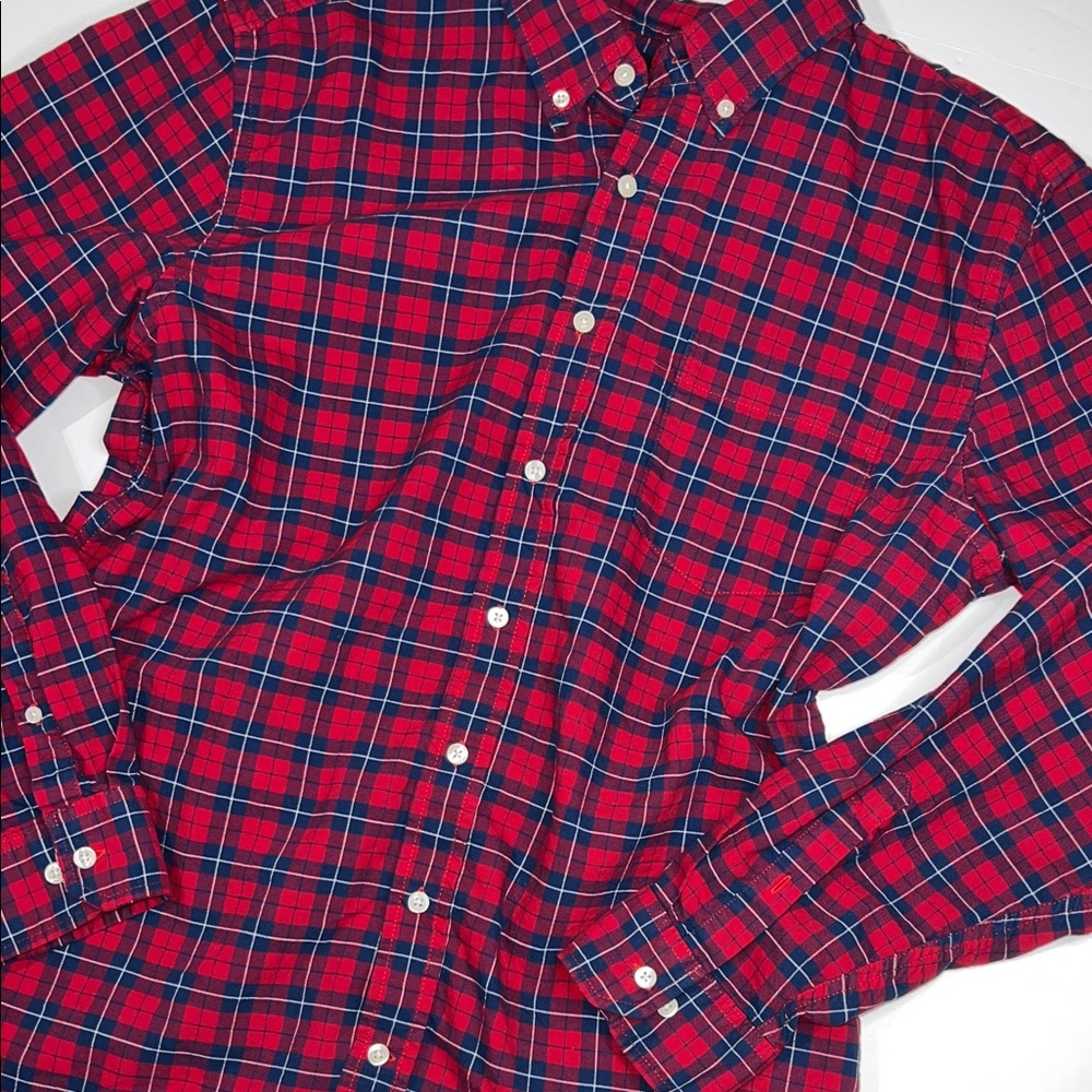 GAP Red and Blue Checkered Men's Shirt
